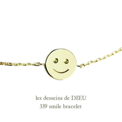 レデッサンドゥデュー 339 スマイル にこちゃん ブレスレット 18金,les desseins de DIEU Smiley Bracelet K18