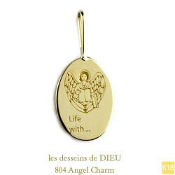 レデッサンドゥデュー 804 エンジェル 華奢チャーム ペンダントトップ 18金,les desseins de DIEU Angel Charm K18