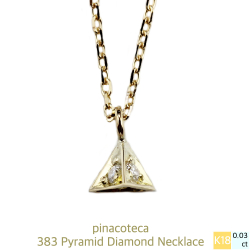 ピナコテーカ 383 ピラミッド ダイヤモンド 華奢ネックレス 18金,pinacoteca Pyramid Diamond Necklace K18