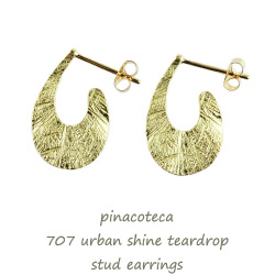 ピナコテーカ 707 アーバン シャイン ティアドロップ フープピアス 18金,pinacoteca Urban Shine Teardrop Hoop Earrings K18