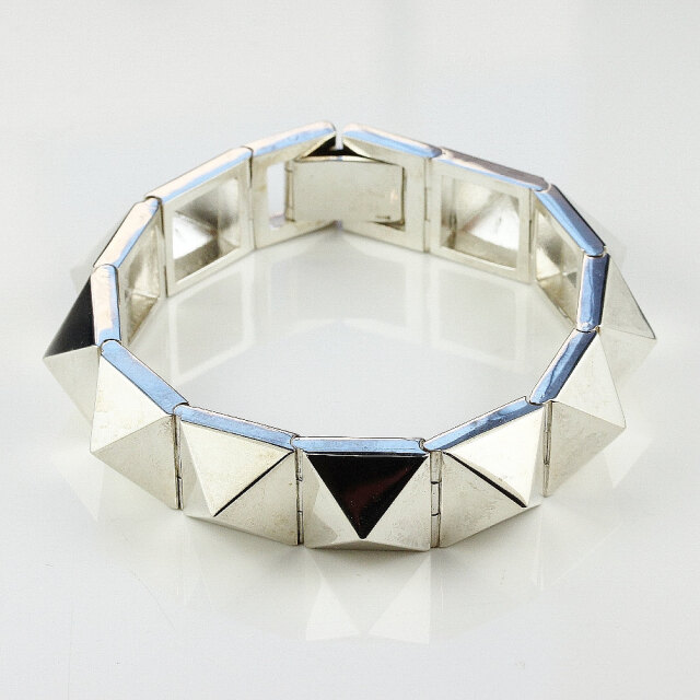 【✨貴重✨】GARNET CROW シルバーブレスレット ヴァンユィット 789 シルバー ピラミッド ブレスレット シルバー925