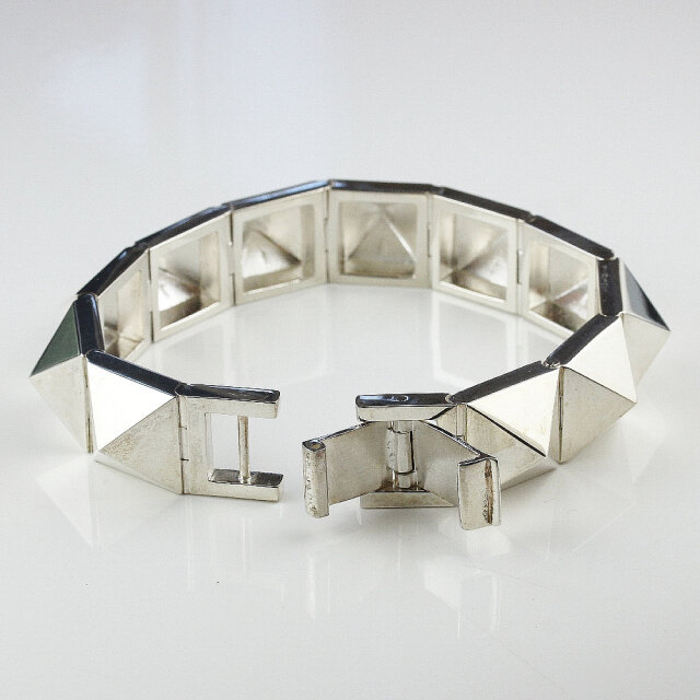 ヴァンユィット 789 シルバー ピラミッド ブレスレット シルバー925