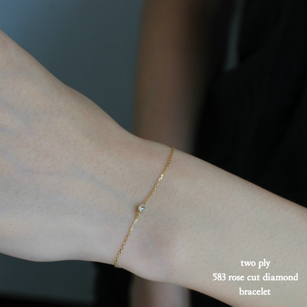 超特価セール開催！！ Cut Rose 583 ply two Diamond プライ K18YG/トゥー Bracelet アクセサリー