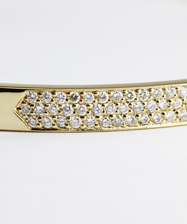 two ply 585 Specialite Luxe Diamond Bangle K18YG/トゥー プライ