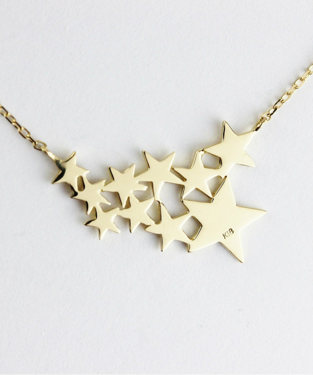 two ply 590 Galaxy Star Necklace K18YG/トゥー プライ ギャラクシー