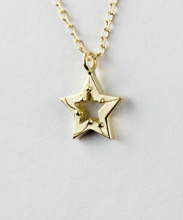 two ply 627 Shooting Star Necklace K18YG/トゥー プライ