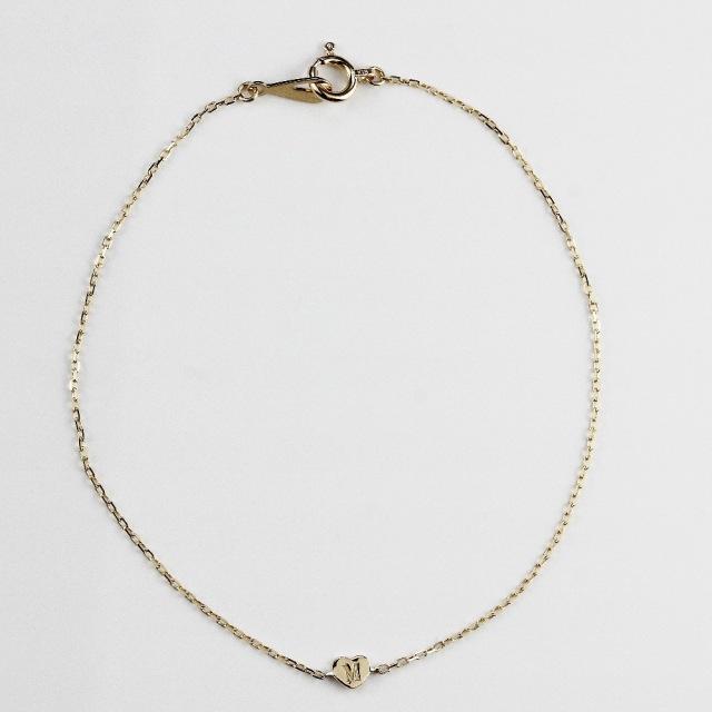 18K　ハートブレスレット 　18K刻印有 6597c9b2b90f4.jpg