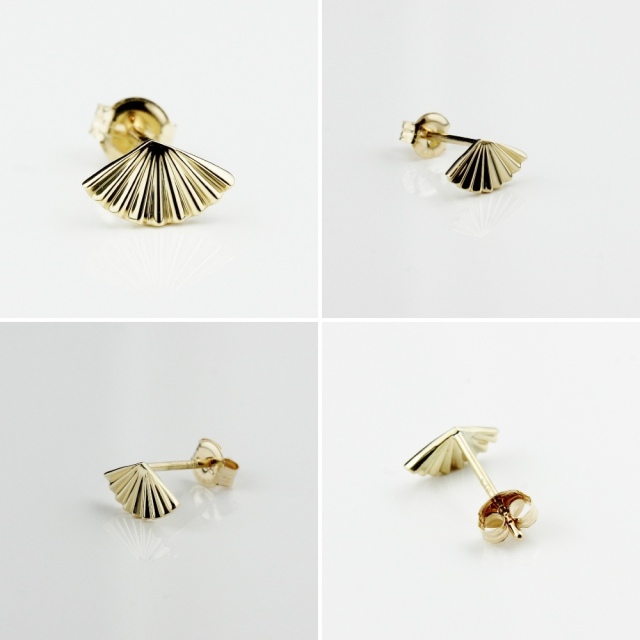 dodoHAKU earrings origin(ピアス) トゥー プライ 649 ジャポネスク ファン スタッド ピアス 片耳