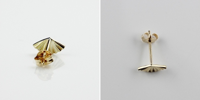 トゥー プライ 649 ジャポネスク ファン スタッド ピアス 片耳