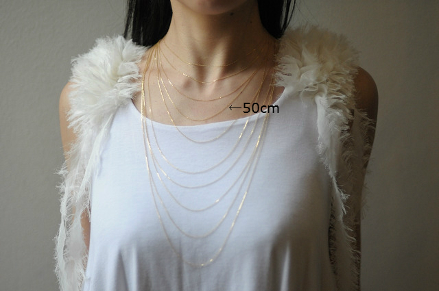 les desseins de DIEU Necklace Chain 10cm追加 K18YG/レ  
