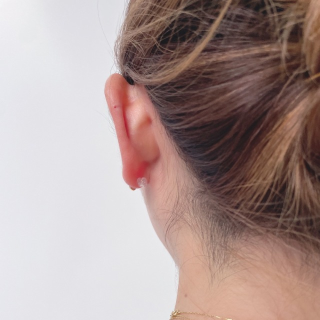 クアラントット 'Te e Me' 片耳用ピアスキャッチ アメジスト ガーネット 片耳 ピアス 天然石 【tetra-fem テトラ