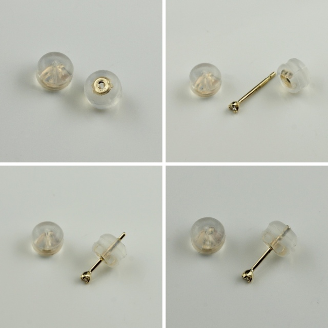 SUMO 公式アカウント03 K18　シリコンピアスキャッチ 18金 シリコン ピアス キャッチ/ K18 Silicone Catch