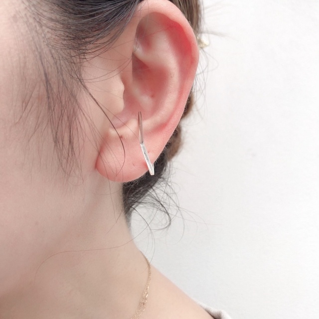 Dieu 39 Square Hoop Ear cuff Silver925/デュー スクエア