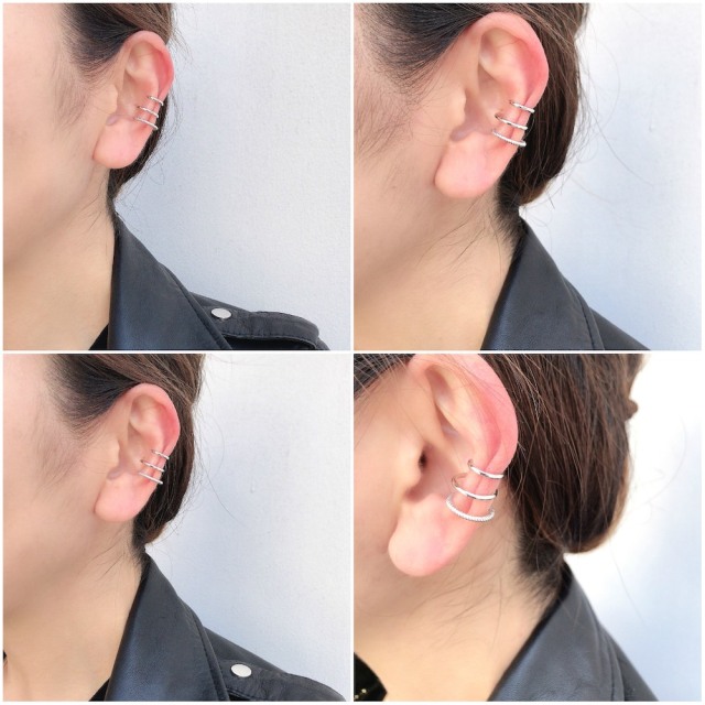 デュー 43 3連 イヤーカフ シルバー925 Dieu Triple Stranded Ear Cuff Silver925