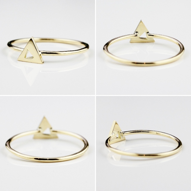 レデッサンドゥデュー 452 トライアングル リング 18金/les desseins