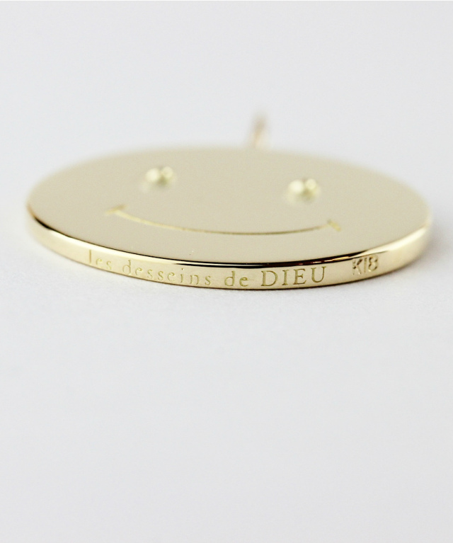 新品仕上済！！♡les desseins de DIEU♡K18 コインチャーム les desseins de DIEU 825 Smile Charm K18YG/レデッサンドゥ
