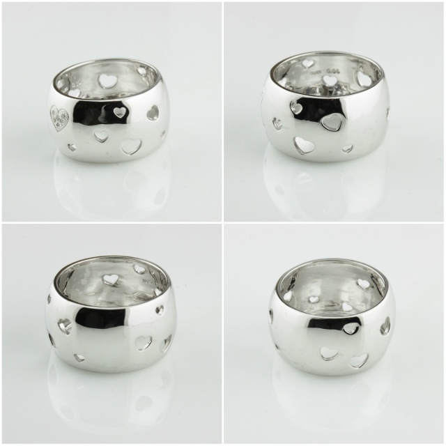 les desseins de DIEU 969 Love Heart Ring Silver925/レ