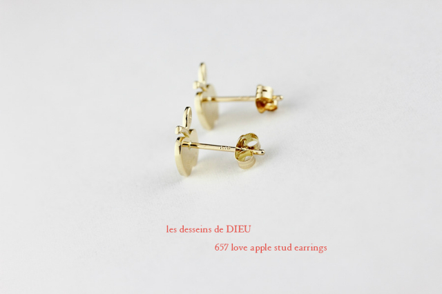 les dessins de DIEU ゴールドピアス　k18 レデッサンドゥデュー 121 ソリッド ゴールド 金線 ハンドメイド