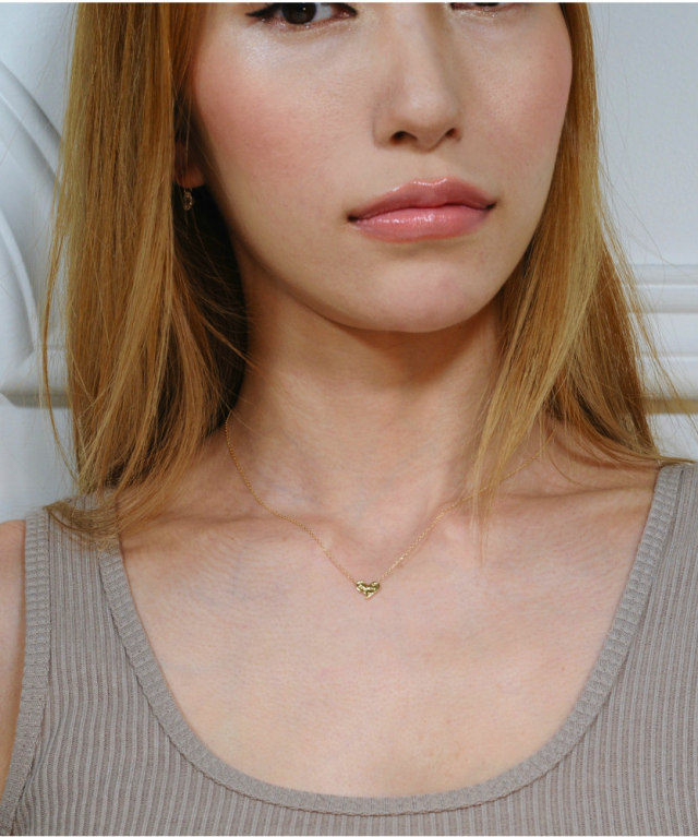 les desseins de DIEU 138 Love Heart Necklace K18YG/レデッサンドゥ