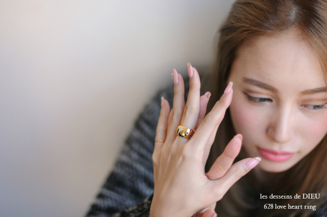 les desseins de DIEU 628 Love Heart Ring K18YG/レデッサン
