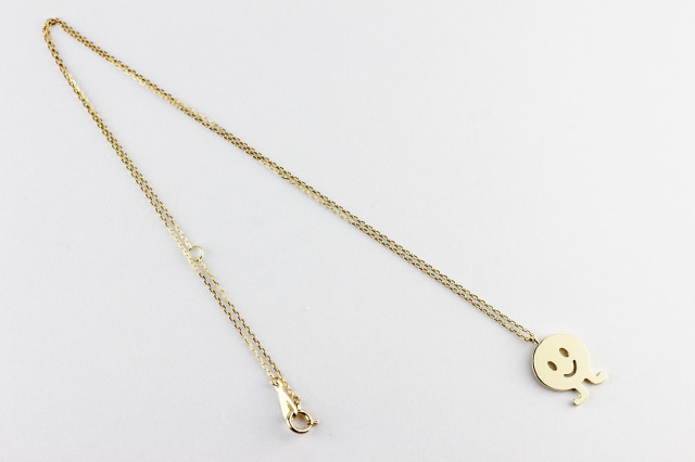 les desseins de DIEU 951 Happy Dance Smile Necklace K18YG/レ