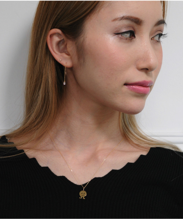 les desseins de DIEU 952 Happy Dance Smile Charm K18YG/レデッサン