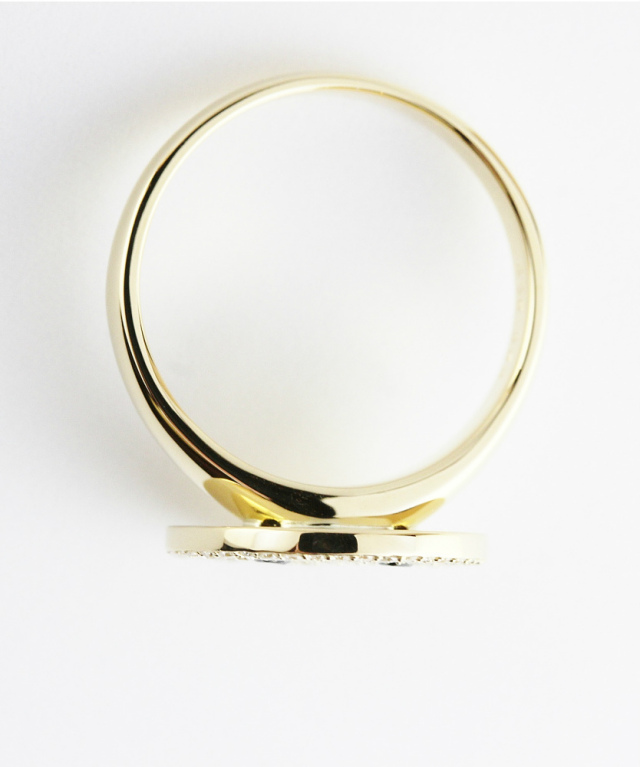 【年子さま専用】9K ダイヤモンドリング　2点 les desseins de DIEU 959 Glitter Smile L Pave Diamond Ring K18YG