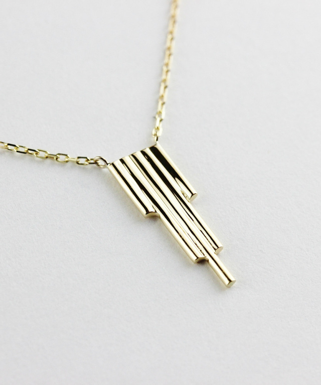 les desseins de DIEU 961 Art Deco Necklace K18YG/レデッサン