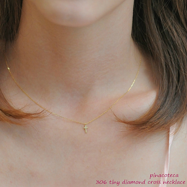 ✨専用ページ✨K18 18金 ダイヤクロスネックレス《0.33ct》 ネックレス ペンダント クロス 十字架 k18 18金【L-CROSS FREE チェーン付き】メンズ レディース | rosso e blu  jewelry BASE