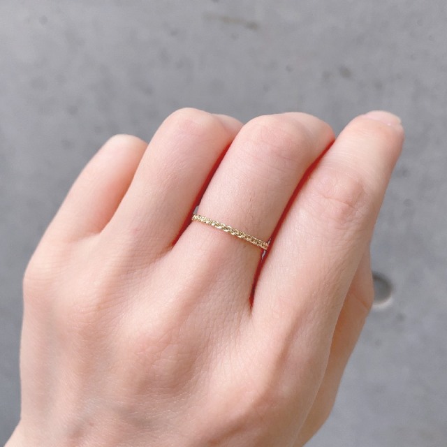 ピナコテーカ 3 ブレード 三編み リング ピンキーリング 18金 Pinacoteca Braid Ring K18yg