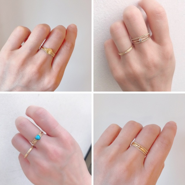 ピナコテーカ 3 ブレード 三編み リング ピンキーリング 18金 Pinacoteca Braid Ring K18yg