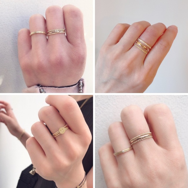 ピナコテーカ 3 ブレード 三編み リング ピンキーリング 18金 Pinacoteca Braid Ring K18yg