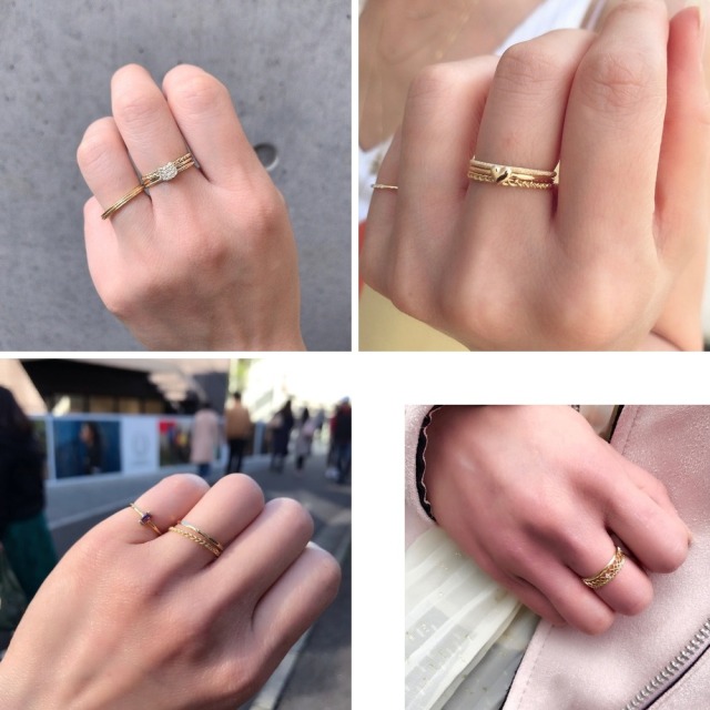 ピナコテーカ 3 ブレード 三編み リング ピンキーリング 18金 Pinacoteca Braid Ring K18yg