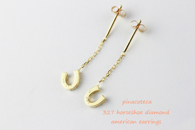 pinacoteca 327 Horseshoe Diamond American Earrings K18YG