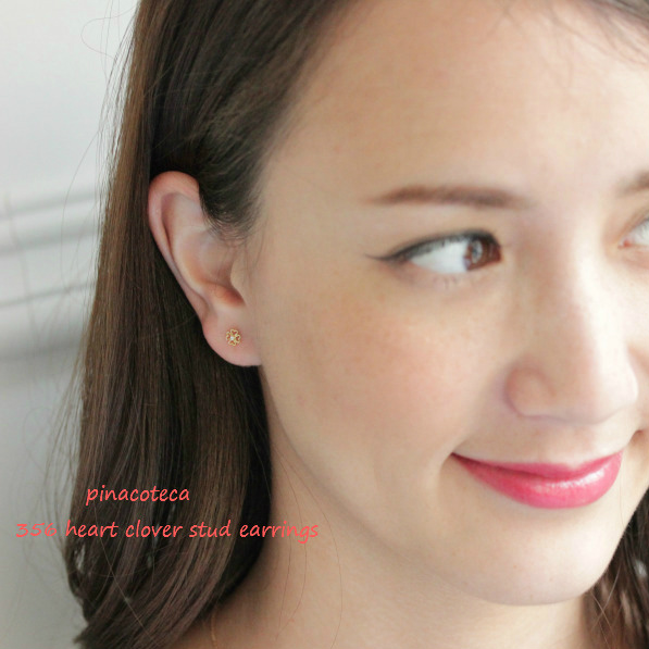 クローバーハートピアス TORY BURCH トリーバーチ ピアス SMALL KIRA CLOVER PAVE STUD
