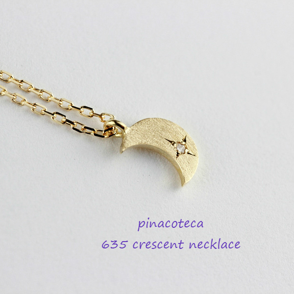 pinacoteca 635 Crescent Necklace K18YG/ピナコテーカ