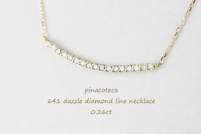pinacoteca 641 Dazzle Diamond Line Necklace K18YG/ピナコテーカ  
