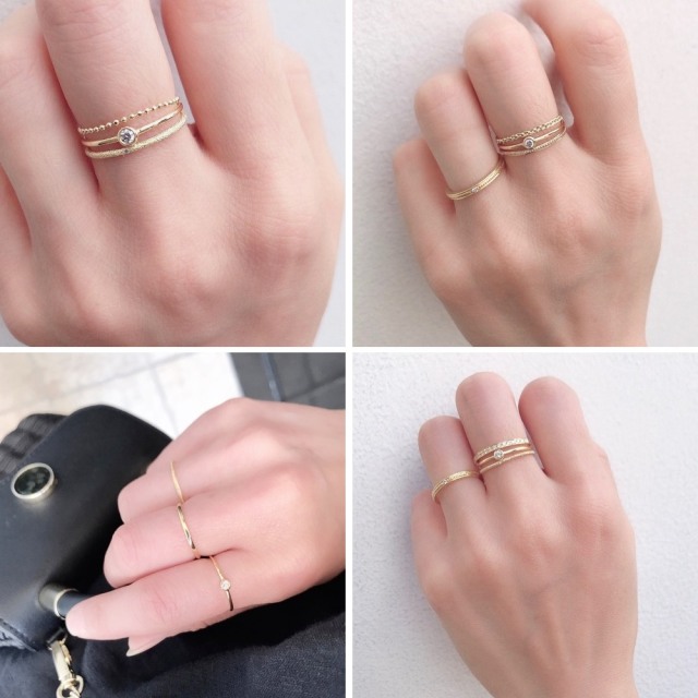 ピナコテーカ 652 フローティング 一粒ダイヤモンド フローラル