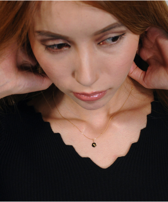 pinacoteca 675 Stamp Initial Number Charm K18YG/ピナコテーカ