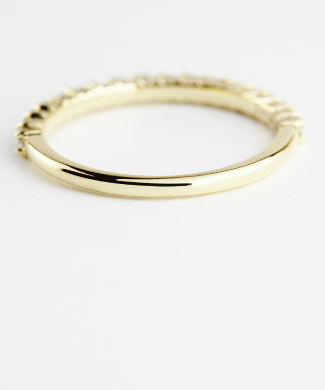 pinacoteca 700 Twinkle Diamond Half Eternity Ring K18YG