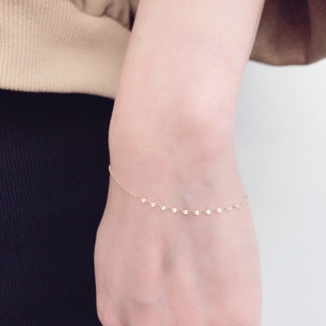 美品❗️【ブレスレット イタリア 24K ピンク ゴールド】 K18ピンクゴールド ブレスレット 18cm | 高品質 金・プラチナ