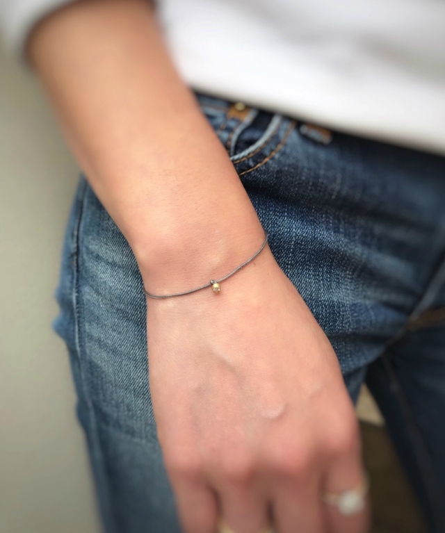 14kgf  ナナイロ宝石のブレスレット◝✩21 14kgf いろいろ石のシックなブレスレット | iichi 日々の暮らし