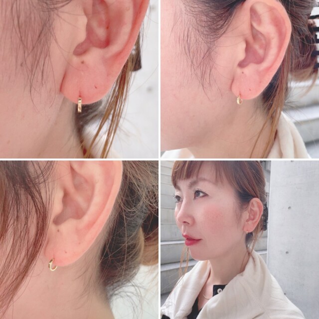 ピナコテーカ 756 タイニー ブライト フープピアス S 18金/pinacoteca