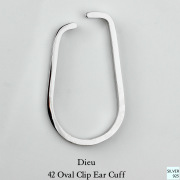 デュー 42 オーバル クリップ イヤーカフ シルバー925,DIEU Oval Clip Ear cuff Silver 925