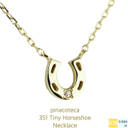 ピナコテーカ 351 タイニー ホースシュー 馬蹄 バテイ 華奢ネックレス 18金,pinacoteca Tiny Horseshoe Necklace K18