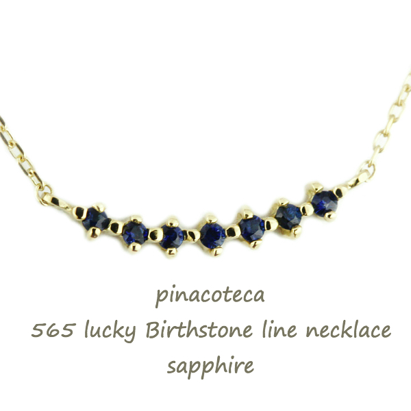 ピナコテーカ 565 ラッキー 誕生石 ライン 華奢ネックレス 18金,pinacoteca Lucky Birthstone Line Necklace K18