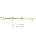 レデッサンドゥデュー 546 ラブ レタード ブレスレット 18金,les desseins de dieu LOVE Bracelet K18