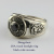 28vingt-huit 231a ラウンド カレッジ リング ブラック ジルコニア メンズ シルバー,ヴァンユィット Round limelight ring Silver Mens