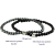 28vingt-huit オニキス ヘマタイト ブレスレット オペロン シルバー メンズ,ヴァンユイット Onyx Hematite Bracelet Silver925 mens