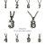 28vingt-huit 761 ナンバー 数字 ネックレス メンズ シルバー,ヴァンユィット Number Ivy Style Necklace Silver Mens